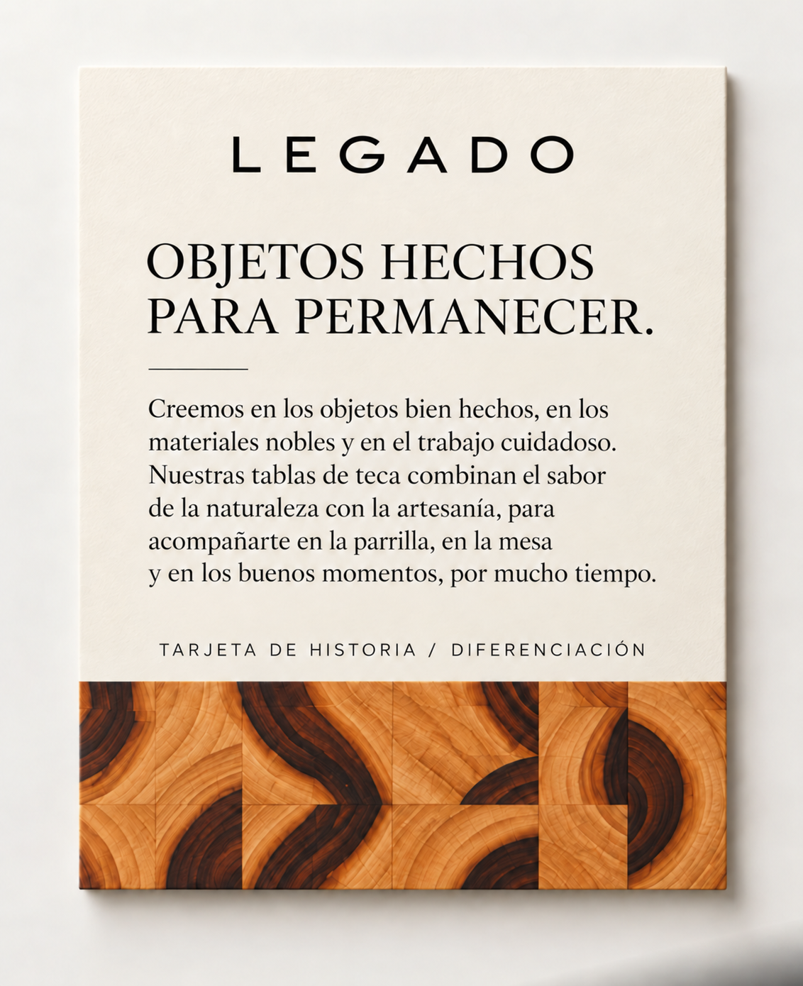 Tarjeta de historia de LEGADO